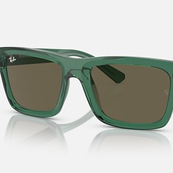 NEW RAY-BAN Warren Bio-Based RB4396 6681/3 Polished Transparent Green Frame - Picture 1 of 2
